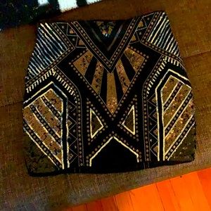Express Sequin Skirt
